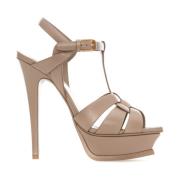 Stijlvolle Zomer Sandalen voor Vrouwen Saint Laurent , Beige , Dames