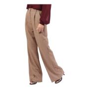 Bruine Chino met Elastische Taille YES ZEE , Brown , Dames