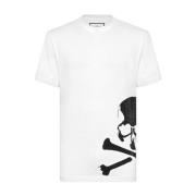 Coole T-shirt met Fadcmtk7414Pjy002N01 Design Philipp Plein , White , ...