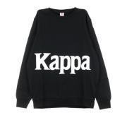 Heren Crewneck Sweatshirt Zwart/Wit Kappa , Black , Heren