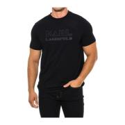 Klassieke stijl T-shirt met korte mouwen Karl Lagerfeld , Black , Here...