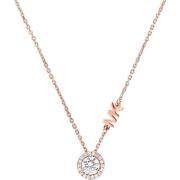 Damesketting met hanger 925 zilver zirkonia roségoud Michael Kors , Pi...