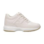 Interactieve Leren Sneakers Hogan , White , Dames