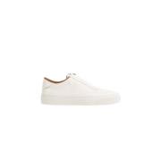 Klassieke witte leren sneakers Moncler , White , Heren