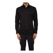 Zwart Jersey Shirt Paolo Pecora , Black , Heren