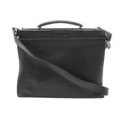 Pre-owned Leather fendi-bags Fendi Vintage , Black , Dames