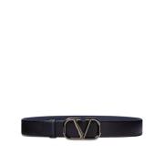 Stijlvolle leren riem met uniek ontwerp Valentino Garavani , Black , H...