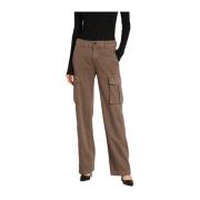 Cargo broek Victoria in keperstof rechte pasvorm Mason's , Brown , Dam...