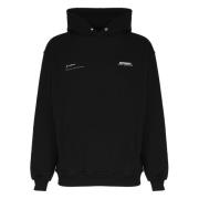 Hooded Cotton Sweatshirt Represent , Black , Heren