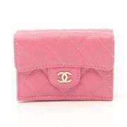 Pre-owned Fabric wallets Chanel Vintage , Pink , Dames