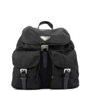 Pre-owned Nylon backpacks Prada Vintage , Black , Dames