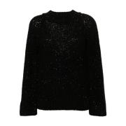 Stijlvolle Sweater voor Trendy Look Ermanno Scervino , Black , Dames