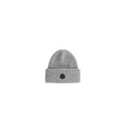 Luxe Grijs Cashmere Hoed Moncler , Gray , Unisex