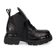 Zwarte Veterschoenen met Ster Studs Gio+ , Black , Dames