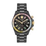 Chronograaf Dames Roestvrij Stalen Horloge Philipp Plein , Black , Dam...