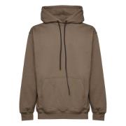 Katoenen Hoodie met Kangoeroezakken Giuliano Galiano , Brown , Heren