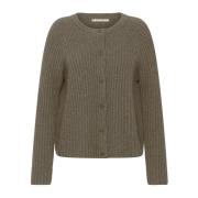 Zaha Walnut Cardigan Mansted , Brown , Dames