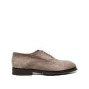 Klassieke Derby Schoenen in Roze Santoni , Gray , Heren