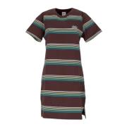 Gestreepte Gebreide Jurk Bruin HUF , Multicolor , Dames