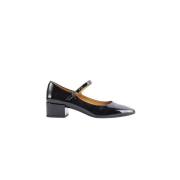 Zwarte Patentleren Botton Slippers Tod's , Black , Dames