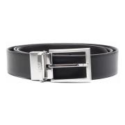 Klassieke Leren Riem Hugo Boss , Black , Heren