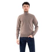 Merino Gebreide Trui K-Way , Beige , Heren