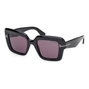 Zwart Rook Violet Zonnebril Tom Ford , Black , Dames