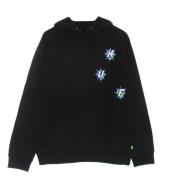 Zwarte Hoodie met Jemel Ontwerp HUF , Black , Heren