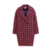 Oversized Tweedjas Essentiel Antwerp , Red , Dames