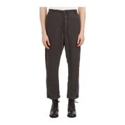 Linnen Wijde Pijp Broek Poeme Bohemien , Gray , Heren