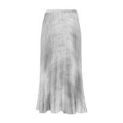 Elegant Floral Skirt Ermanno Scervino , Gray , Dames