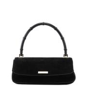 Pre-owned Suede handbags Gucci Vintage , Black , Dames