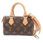 Pre-owned Canvas louis-vuitton-bags Louis Vuitton Vintage , Brown , Da...