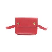 Pre-owned Leather crossbody-bags Hermès Vintage , Red , Dames