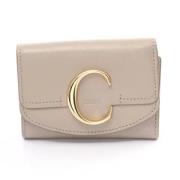 Pre-owned Leather wallets Chloé Pre-owned , Beige , Dames