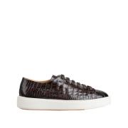 Stijlvolle Sneakers voor Heren Santoni , Brown , Heren