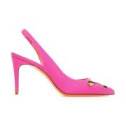 Elegant Slingback Pumps Santoni , Pink , Dames