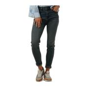 Skinny Stretch Denim Jeans Blauw Summum Woman , Blue , Dames