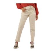 Peachy Stretch Tapered Jeans Summum Woman , White , Dames