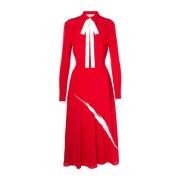 Elegante Avondjurk met Uniek Design Valentino Garavani , Red , Dames