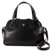 Leather handbags Courrèges , Black , Dames