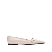 Elegante Ballerinas met Unieke Stijl N21 , Beige , Dames