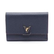 Pre-owned Leather wallets Louis Vuitton Vintage , Blue , Dames