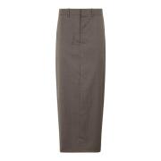 Maxi Rok met Rits Helmut Lang , Brown , Dames