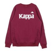 Stijlvolle Crewneck Sweatshirt in Violet/Grijs Kappa , Purple , Heren