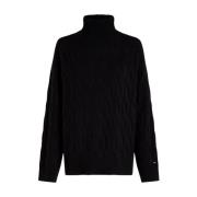 Hoogwaardige coltrui Tommy Hilfiger , Black , Dames