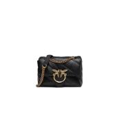 Mini Love Bag Puff Zwart Pinko , Black , Dames