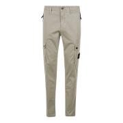 Zandkleurige Broek Stone Island , Beige , Heren