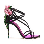 Stijlvolle Zomer Sandalen Dolce & Gabbana , Black , Dames