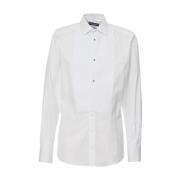 Casual Katoenen Overhemd Dolce & Gabbana , White , Heren